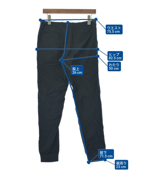 LAD MUSICIAN（ラッドミュージシャン）スラックス 黒 サイズ:44(M位) メンズ/2200660451077