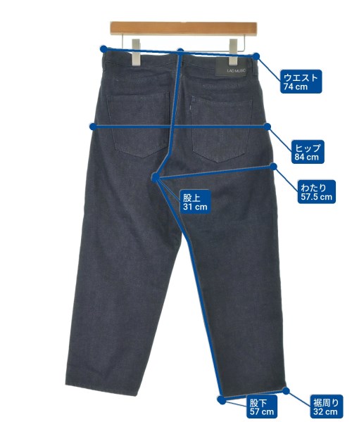 LAD MUSICIAN（ラッドミュージシャン）クロップドパンツ 紺 サイズ:42(S位) メンズ/2200647779095