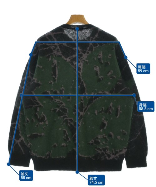 LAD MUSICIAN（ラッドミュージシャン）ニット・セーター 黒 サイズ:44(M位) メンズ/2200667667013