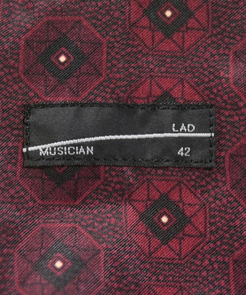 LAD MUSICIAN（ラッドミュージシャン）カジュアルシャツ 赤 サイズ:42(S位) メンズ/2200727470102