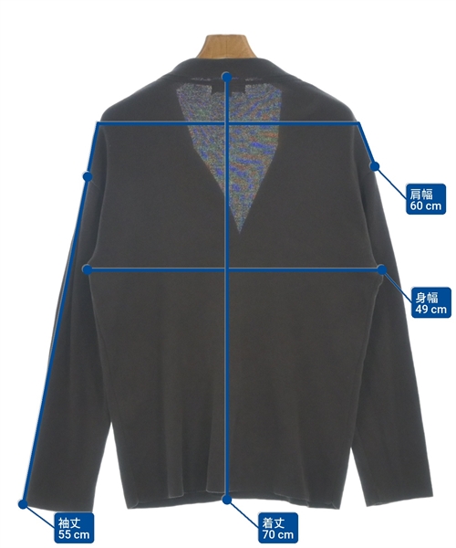 Aba house（アバハウス）カーディガン 茶 サイズ:46(M位) メンズ/2200623031094