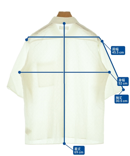 Aba house（アバハウス）カジュアルシャツ 白 サイズ:44(S位) メンズ/2200623031100