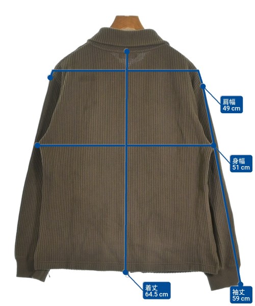 Aba house（アバハウス）カーディガン 茶 サイズ:46(M位) メンズ/2200621268010