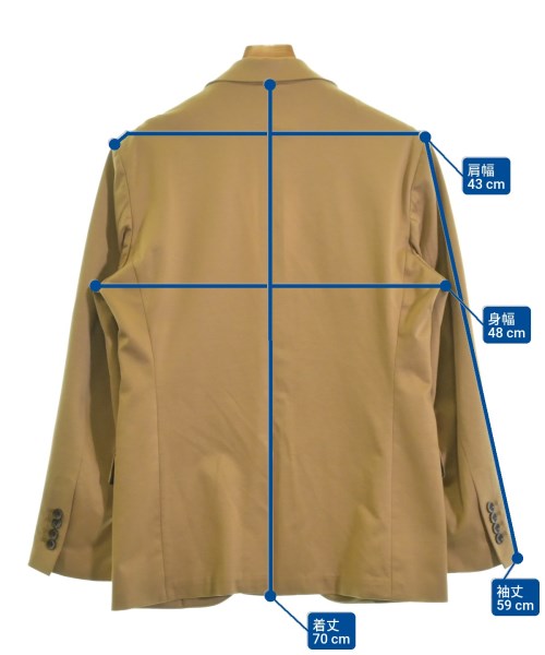 Aba house（アバハウス）カジュアルジャケット ベージュ サイズ:46(M位) メンズ/2200671154066