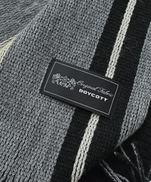 BOYCOTT（ボイコット）マフラー グレー サイズ:- メンズ/2200669879070