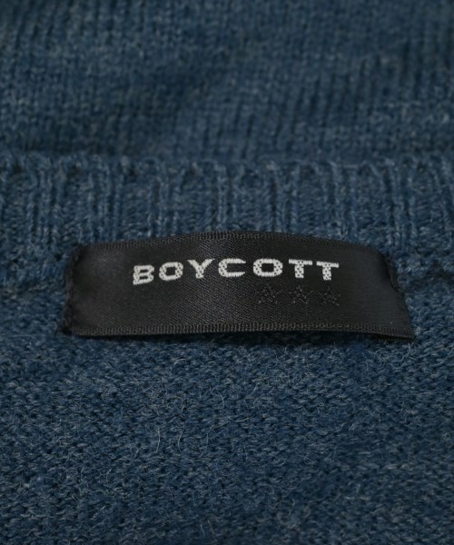 BOYCOTT（ボイコット）ニット・セーター 青 サイズ:3(L位) メンズ/2200689422034