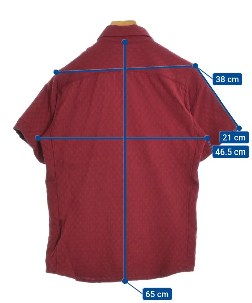 TAKEO KIKUCHI（タケオ　キクチ）カジュアルシャツ 赤 サイズ:1(S位) メンズ/2200423352023