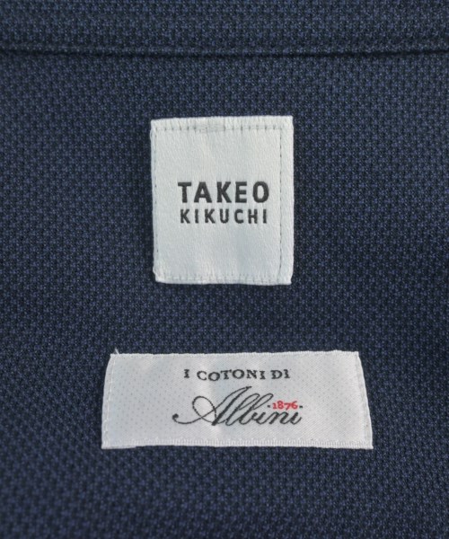 TAKEO KIKUCHI（タケオ　キクチ）カジュアルシャツ 紺 サイズ:2(M位) メンズ/2200606611039