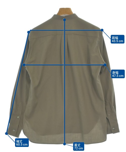 TAKEO KIKUCHI（タケオ　キクチ）カジュアルシャツ カーキ サイズ:S メンズ/2200627502019