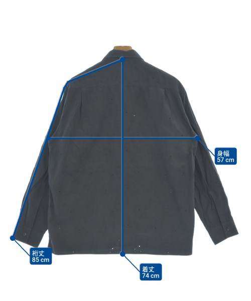 TAKEO KIKUCHI（タケオ　キクチ）カジュアルシャツ グレー サイズ:3(L位) メンズ/2200646384047