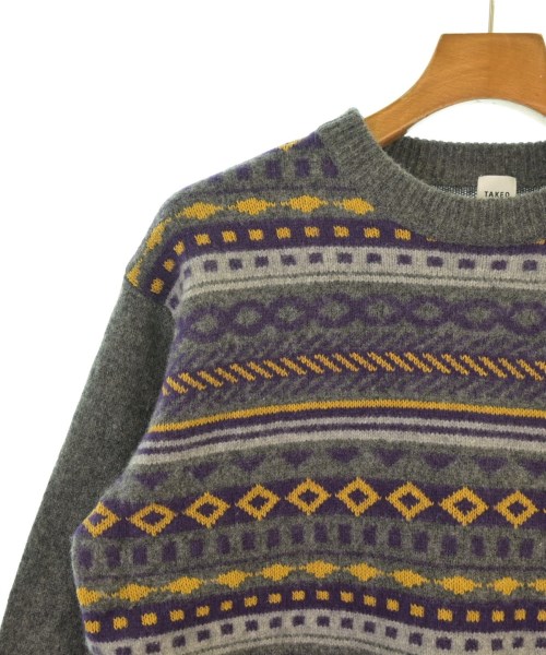 TAKEO KIKUCHI（タケオ　キクチ）ニット・セーター グレー サイズ:3(L位) メンズ/2200646384054