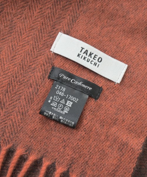 TAKEO KIKUCHI（タケオ　キクチ）マフラー 茶 サイズ:- メンズ/2200636926059