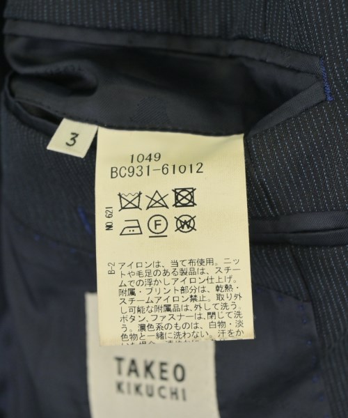 TAKEO KIKUCHI（タケオ　キクチ）テーラードジャケット 紺 サイズ:3(L位) メンズ/2200704780019