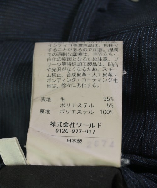 TAKEO KIKUCHI（タケオ　キクチ）スラックス 紺 サイズ:3(L位) メンズ/2200704780026