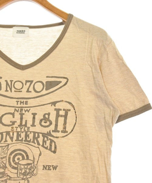 TAKEO KIKUCHI（タケオ　キクチ）Tシャツ・カットソー ベージュ サイズ:2(M位) メンズ/2200707871097