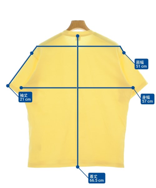 TAKEO KIKUCHI（タケオ　キクチ）Tシャツ・カットソー 黄 サイズ:3(L位) メンズ/2200683304046