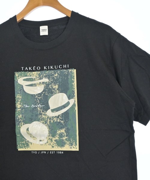 TAKEO KIKUCHI（タケオ　キクチ）Tシャツ・カットソー 黒 サイズ:3(L位) メンズ/2200682129053