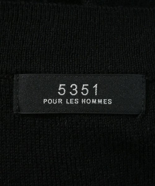 5351 Pour Les Hommes フード付きカーディガン サイズ3 黒 5351 Pour Les Hommes フード付きカーディガン サイズ3 黒