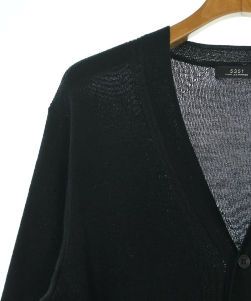 5351 POUR LES HOMMES（5351 オム）カーディガン 黒 サイズ:46(M位