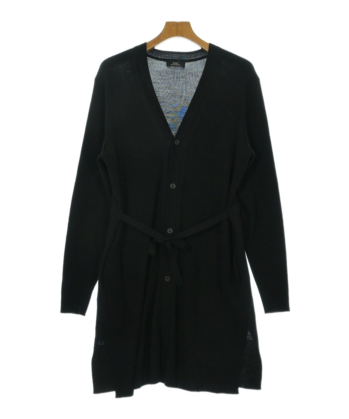 5351 Pour Les Hommes フード付きカーディガン サイズ3 黒 5351 Pour Les Hommes フード付きカーディガン サイズ3 黒