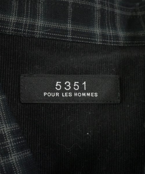 5351 POUR LES HOMMES（５３５１　オム）カジュアルシャツ 紺 サイズ:1(S位) メンズ/2200609501047