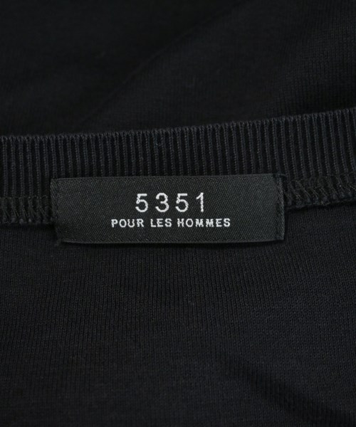 5351 POUR LES HOMMES（５３５１　オム）Tシャツ・カットソー 黒 サイズ:44(S位) メンズ/2200710639080