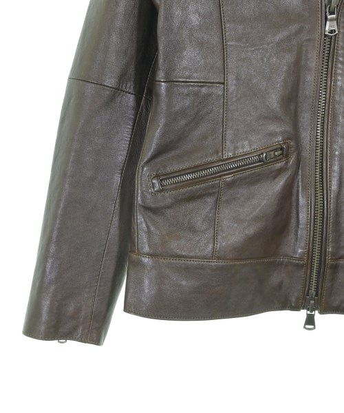 5351 POUR LES HOMMES（５３５１　オム）ライダース 茶 サイズ:46(M位) メンズ/2200714644066