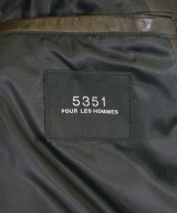 5351 POUR LES HOMMES（５３５１　オム）ライダース 茶 サイズ:46(M位) メンズ/2200714644066