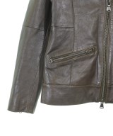 5351 POUR LES HOMMES（５３５１　オム）ライダース 茶 サイズ:46(M位) メンズ/2200714644066
