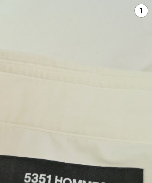 5351 POUR LES HOMMES（５３５１　オム）カジュアルシャツ 白 サイズ:48(L位) メンズ/2200644984232