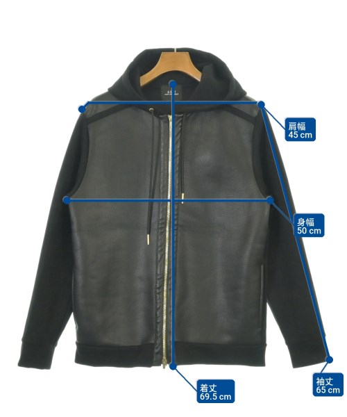 5351 POUR LES HOMMES（５３５１　オム）パーカー 黒 サイズ:48(L位) メンズ/2200724144037