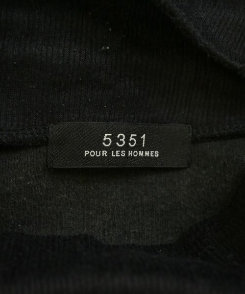 5351 POUR LES HOMMES（５３５１　オム）Tシャツ・カットソー 黒 サイズ:48(L位) メンズ/2200682367080