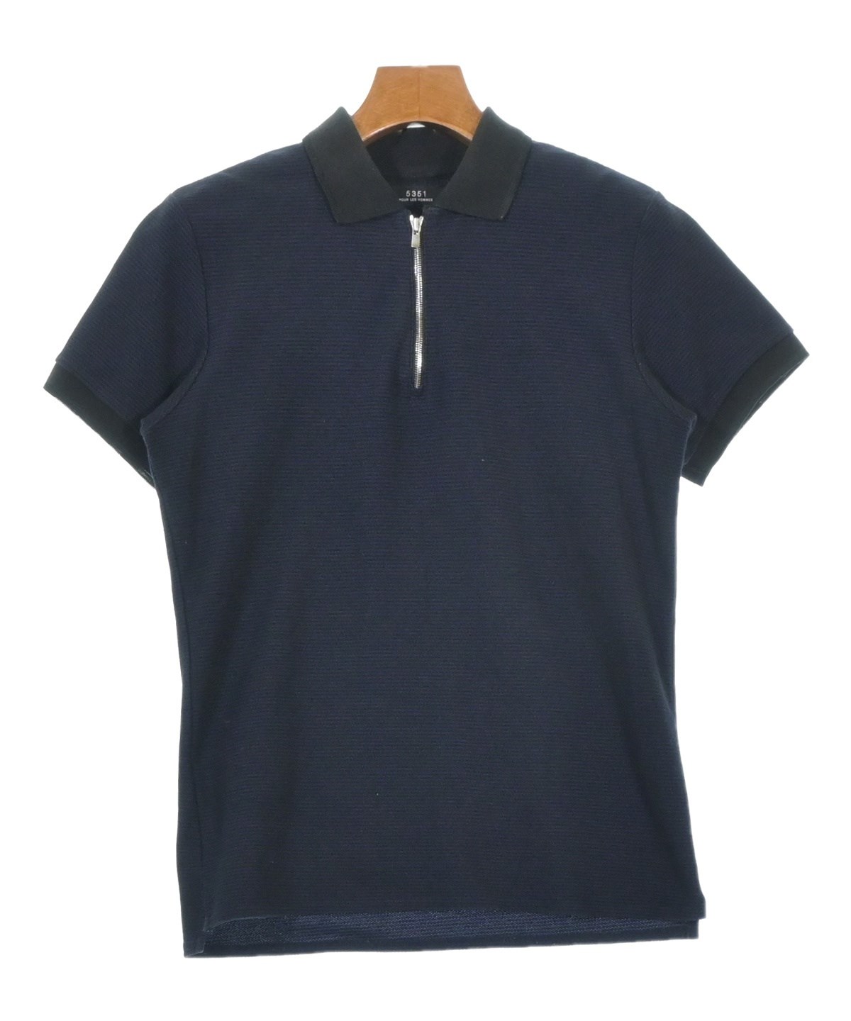 5351 POUR LES HOMMES（5351 オム）ポロシャツ 紺 サイズ:46(M位