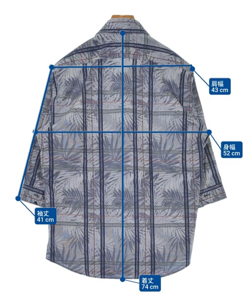RADMESS MEN'S BIGI（ラッドメスメンズビギ）カジュアルシャツ グレー サイズ:02 (M位) メンズ/2200614742015