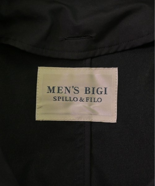 MEN'S BIGI SPILLO&FILO（メンズビギスピロアンドフィロ）ステンカラーコート 黒 サイズ:L メンズ/2200508622034