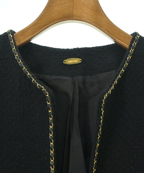 Deuxieme Classe（ドゥーズィエムクラス）ノーカラージャケット 黒 サイズ:F レディース/2200622204017