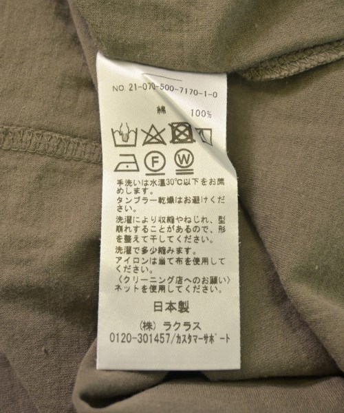 Deuxieme Classe（ドゥーズィエムクラス）Tシャツ・カットソー カーキ サイズ:-(S位) レディース/2200616914069