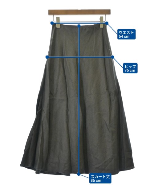 Deuxieme Classe（ドゥーズィエムクラス）ロング・マキシ丈スカート グレー サイズ:34(XS位) レディース/2200634152016