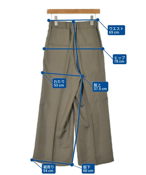 Deuxieme Classe（ドゥーズィエムクラス）スラックス カーキ サイズ:36(S位) レディース/2200619230012