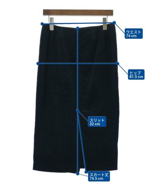 Deuxieme Classe（ドゥーズィエムクラス）ロング・マキシ丈スカート 紺 サイズ:38(M位) レディース/2200671191016