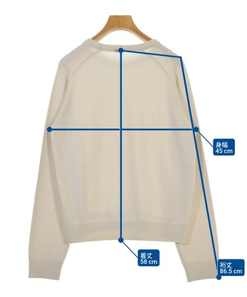 MUSE de Deuxieme Classe（ミューズドゥドゥーズィーエムクラス）ニット・セーター 白 サイズ:F レディース/2200669728125