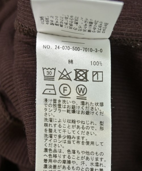 Deuxieme Classe（ドゥーズィエムクラス）Tシャツ・カットソー 茶 サイズ:-(XS位) レディース/2200698105034