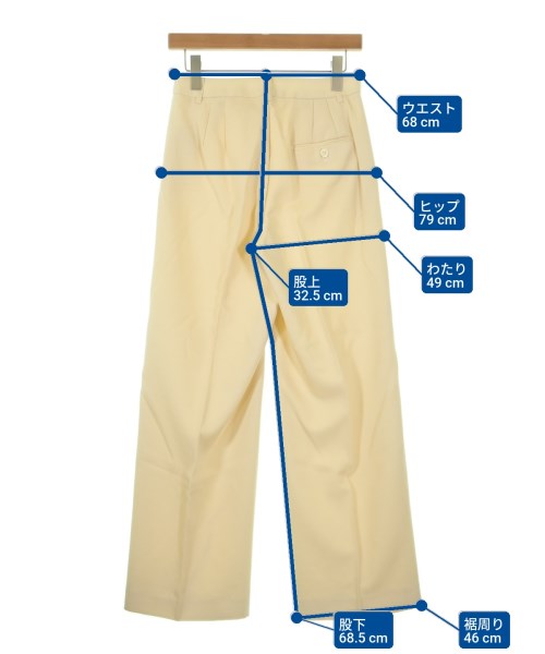 Deuxieme Classe（ドゥーズィエムクラス）スラックス ベージュ サイズ:36(S位) レディース/2200660301105