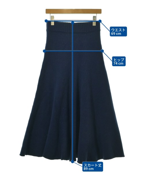 Deuxieme Classe（ドゥーズィエムクラス）ロング・マキシ丈スカート 紺 サイズ:-(XS位) レディース/2200653173023