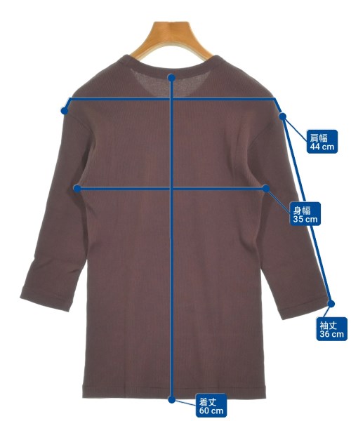 Deuxieme Classe（ドゥーズィエムクラス）Tシャツ・カットソー 茶 サイズ:-(XS位) レディース/2200705441254