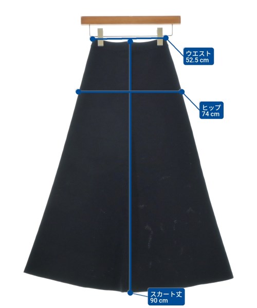 Deuxieme Classe（ドゥーズィエムクラス）ロング・マキシ丈スカート 紺 サイズ:34(XS位) レディース/2200639794136