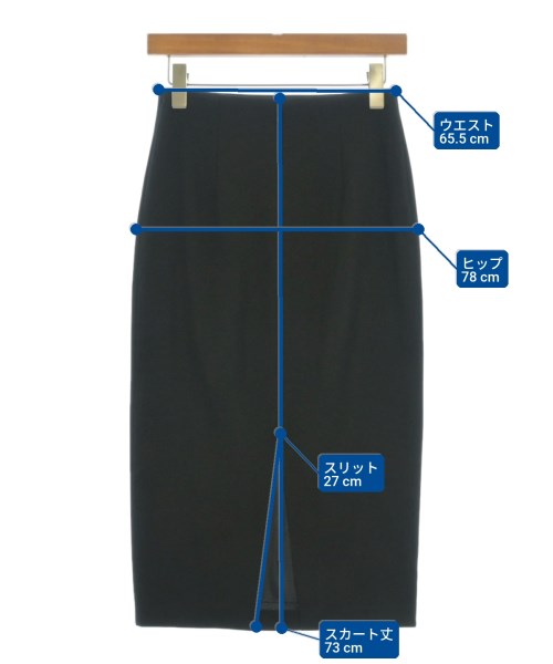 ORIVAR SAT（オリバーサット）ロング・マキシ丈スカート 黒 サイズ:34(XS位) レディース/2200699722056