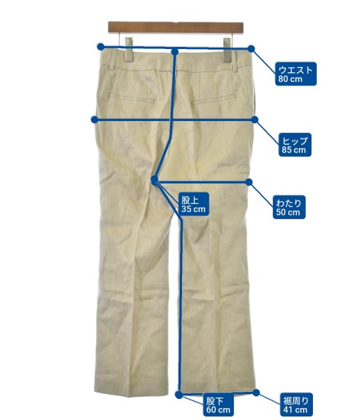 Deuxieme Classe（ドゥーズィエムクラス）スラックス ベージュ サイズ:38(M位) レディース/2200647053102