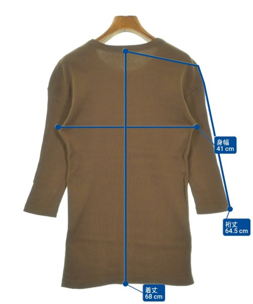 Deuxieme Classe（ドゥーズィエムクラス）Tシャツ・カットソー 茶 サイズ:-(S位) レディース/2200662931058