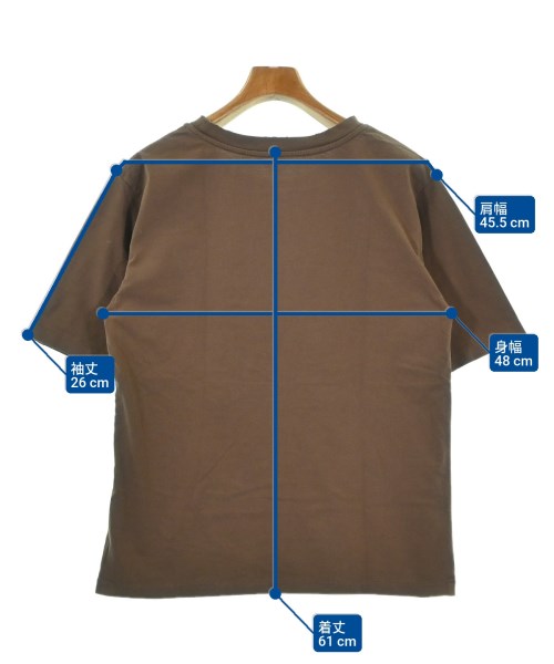 Deuxieme Classe（ドゥーズィエムクラス）Tシャツ・カットソー 茶 サイズ:F レディース/2200685327098